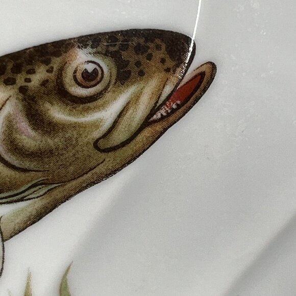 Bernadotte Covered Soup Tureen Wildlife Czech Republic Trout NO LADLE - Picture 14 of 16